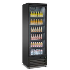 Koelkast 1 Glasdeur Zwart Ceb-500R Bl - 62x70,5x205 cm Combisteel 7526.0100