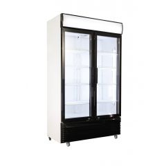 Koelkast 2 Glasdeuren Bez-780 Gd - 112x59,5x210 cm Combisteel 7455.1392