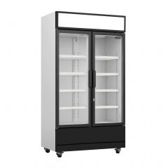 Koelkast 2 Glasdeuren Fcu-750 - 112x61x197,3 cm Combisteel 7455.2105