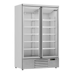 Koelkast 2 Glasdeuren Jde-1000R - 125,3x71x199,7 cm Combisteel 7455.2200