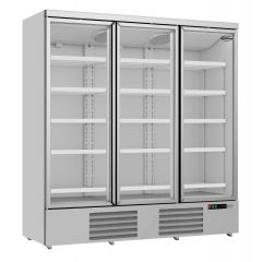 Koelkast 3 Glasdeuren Jde-1530R - 188x71x199,7 cm Combisteel 7455.2205