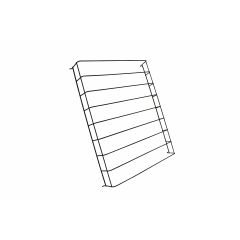 Koelkast Draadverdeler Zwart L+R 7455.2230-2235-2240 + 7455.2405-2415-2417 - 54,5x48,5 cm Combisteel 7455.2282