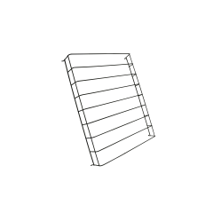 Koelkast Draadverdeler Zwart Midden voor 7526.0110-0115 - 59,5x47 cm Combisteel 7526.9125