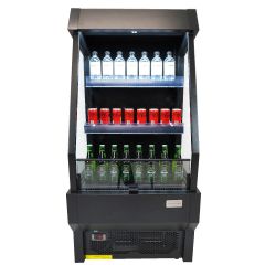 Koelkast Impulskoeler Open Zwart 165L - 66x71x147 cm Combisteel 7090.0005