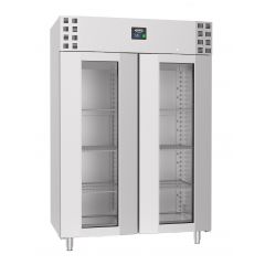 Koelkast RVS Glasdeur Mono Block 1400 Ltr - 140x81x205 cm - Pro Line Combisteel 7489.5025