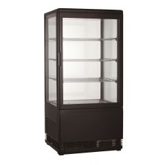 Koelvitrine 78L Zwart - 42,8x38,6x96 cm Combisteel 7487.0175