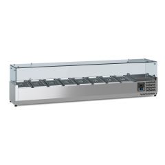 Koelvitrine Gekoelde Opzetvitrine 1/4 GN X 8 - 180x33,5x43,5 cm Combisteel 7950.5121