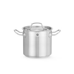 Kookpan hoog - met deksel Alum./RVS Hendi HEN 832004