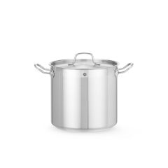 Kookpan hoog - met deksel Alum./RVS Hendi HEN 832400