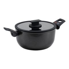 Kookpan middel 6L alum. glazen deksel Accademia Mugnano EMG 830113