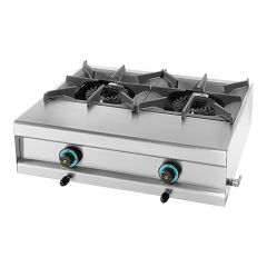 Kooktoestel 2-zones gas RVS Mach EMG 321202