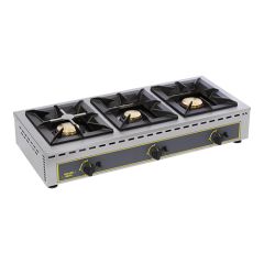 Kooktoestel 3-zones gas RVS Roller Grill EMG 304152