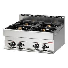 Kooktoestel 4-zones gas RVS Modular EMG 316004