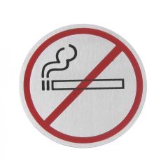 Muurschildjes rond RVS Niet roken Hendi HEN 663790