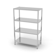 Opbergrek met 4 volledige planken – geschroefd RVS Hendi HEN 812532