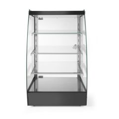 Open display met meerdere schappen 75 L RVS/Glas Hendi HEN 233092
