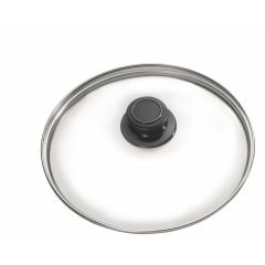 Pannendeksel Eurolux Veiligheidsglazen Deksel Ø 30 Cm, Inclusief Dekselknop Saro Eus30-Dk-Eu