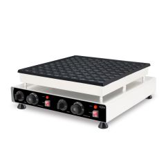 Pannenkoekentafel Poffertjesplaat 100St Ø4Cm - 57x54x19 cm Combisteel 7540.0015