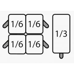 Pastakoker Pasta Manden Set 4X 1/6 + 1X 1/3 Saro 423-8415