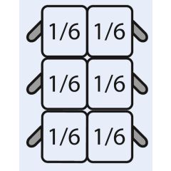 Pastakoker Pasta Manden Set 6X 1/6 Saro 423-8410