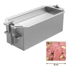 Patévorm 8,0(H)x20x8,0 cm RVS Adelmann EMG 65107