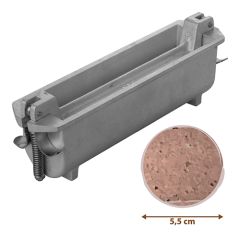 Patévorm Ø5,5 cm/L.24,0 cm alum. Adelmann EMG 65002