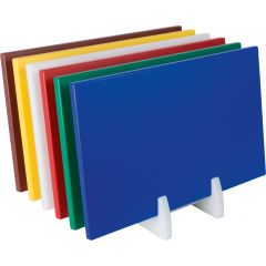 Polyethyleen Snijplank Met Anti Slip Voetjes Bruin (Gaar Vlees En Gevogelte) Saro 387-1010