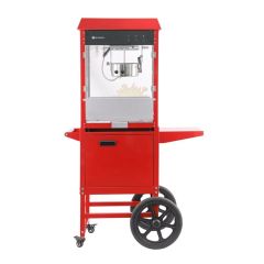 Popcornmachine met kar Alum./RVS/Glas Hendi HEN 282830