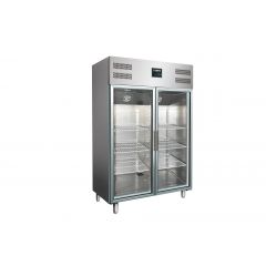 Professionele Koelkast Met Glasdeur Model Gn 1200 Tng Saro 323-3104