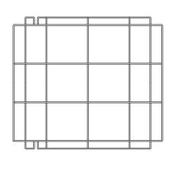 RVS Bodemrooster - 57,2x64,8x1 cm Combisteel 7280.0115
