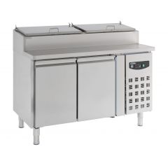 Saladette / Saladebar 2 Deuren 6X1/3GN Pan - 136x70x108,5 cm Standard Line Combisteel 7450.0102