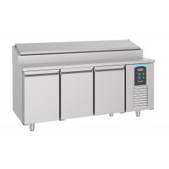 Saladette / Saladebar 3 Deuren 10X 1/3GN Pan - 186,5x70x109 cm Pro Line Combisteel 7489.5145