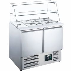 Saladette / Saladebar Met Glas Opbouw Model Es 900 G Saro 465-1085