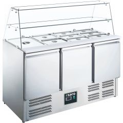 Saladette / Saladebar Met Glas Opbouw Model Es 903 G Saro 465-1090