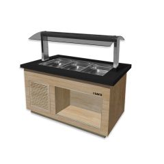 Saladette / Saladebar Model Premium Line- Sb-K 130 Oak Saro 366-2700