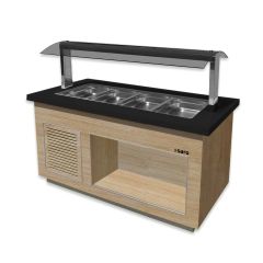 Saladette / Saladebar Model Premium Line- Sb-K 170 Oak Saro 366-2705