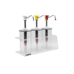 Saus Dispenser Doseredispenser Model Plx-R-Bk-1650 Ml Saro 16-2170