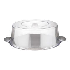 Serveerplateau met afdekkap Ø30 cm RVS EMGA EMG 130172