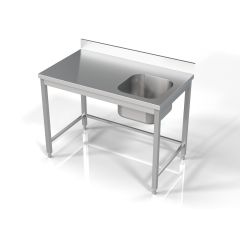 Spoeltafel 1 Rechts - 120x70x85 cm Combisteel 7812.0605