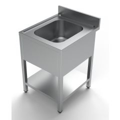 Spoeltafel Bodemschap 1 Midden - 60x70x85 cm Combisteel 7333.0810