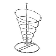 Standaard serveer frites-zak verchroomd EMGA EMG 875175