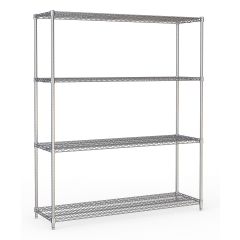 Stelling / Wandplank Rek 4 Levels Demontabel - 150x45x180 cm Combisteel 7530.0015