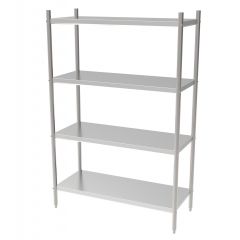 Stelling / Wandplank Rek 4 Levels Demontabel - 90x50x180 cm Combisteel 7490.0235