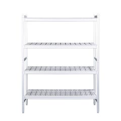 Stelling / Wandplank Rek Aluminium Plank Met Kunststof Roosters 373X1330Mm Saro 480-1045