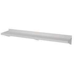 Stelling / Wandplank Rek RVS Wandschap Incl. Konsoles - 140x40x19 cm Combisteel 7490.0210