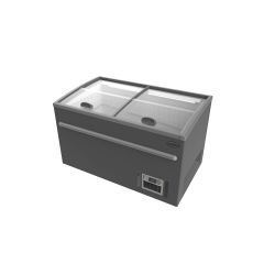 Supermarkt Vrieskist Grijs Automatische Ontdooiing - 145x85x87 cm Combisteel 7455.2665