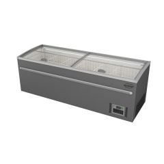 Supermarkt Vrieskist Grijs Automatische Ontdooiing *Transport Op Aanvraag* - 250x85x87 cm Combisteel 7455.2675