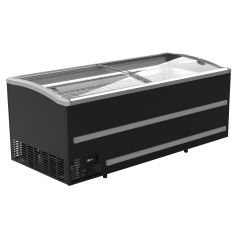 Supermarkt Vrieskist Kop Zwart Element Automatische Ontdooiing - 200,8x95,2x95 cm Combisteel 7072.0105