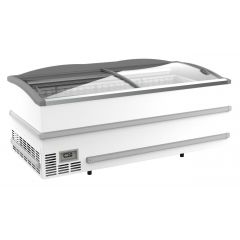 Supermarkt Vrieskist Wit Kop Element - 200,8x95,2x89,4 cm Combisteel 7072.0050
