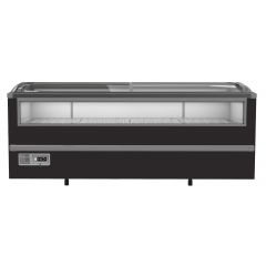 Supermarkt Vrieskist Zwart 2125 - 212,4x95,2x89,4 cm Combisteel 7072.0030